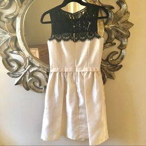 Cream and Black Dress